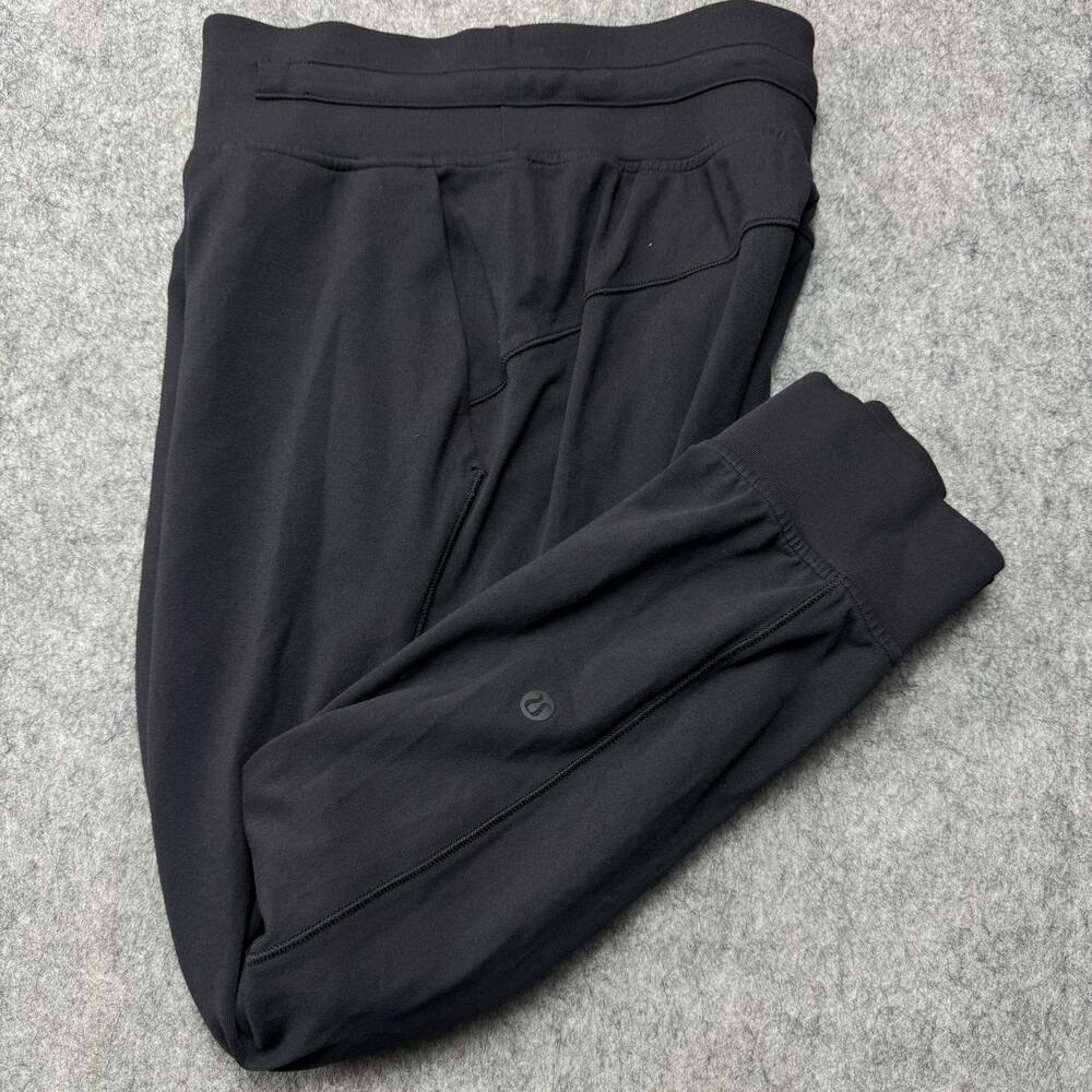 Lululemon Jogger Pants Womens 0 Black 24 Inseam Cuffed Stretch Athleisure